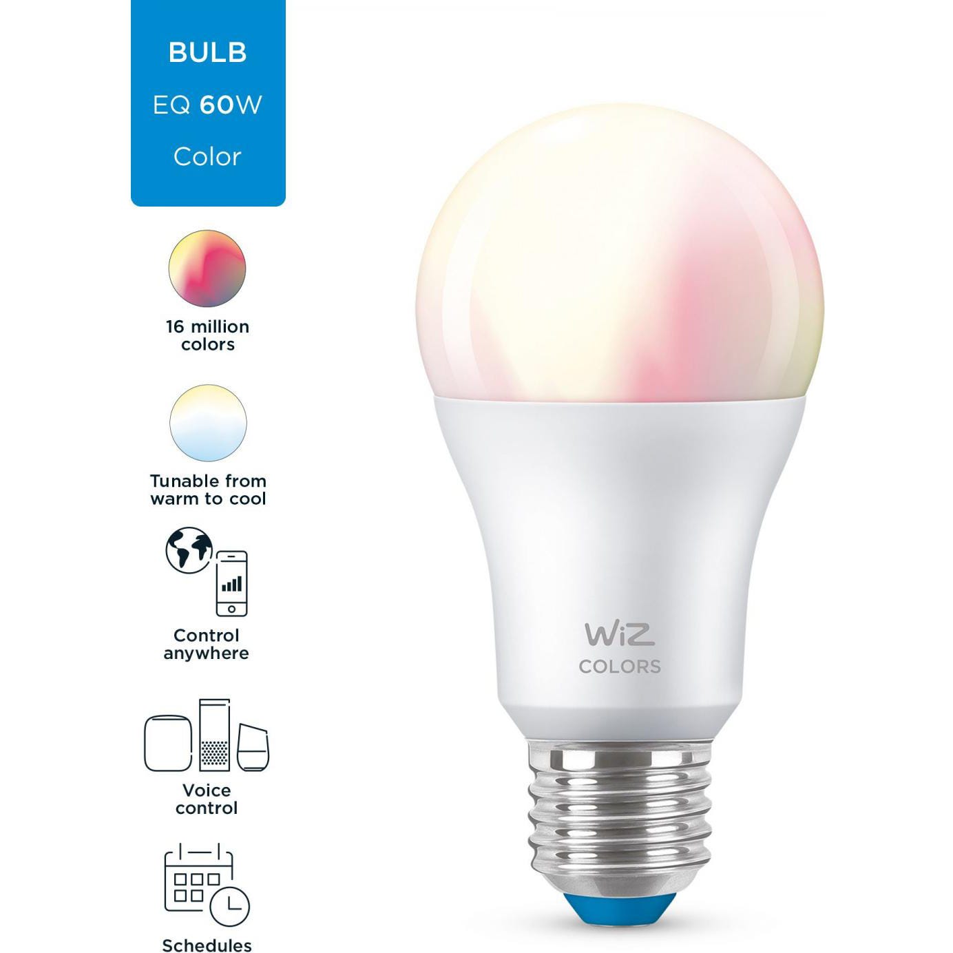 WiZ Ampoule connectee couleur E27 60W 3