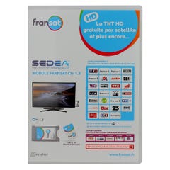 Module + carte FRANSAT pour Téléviseurs HD avec tuner satellite intégré - SEDEA - 617230 1