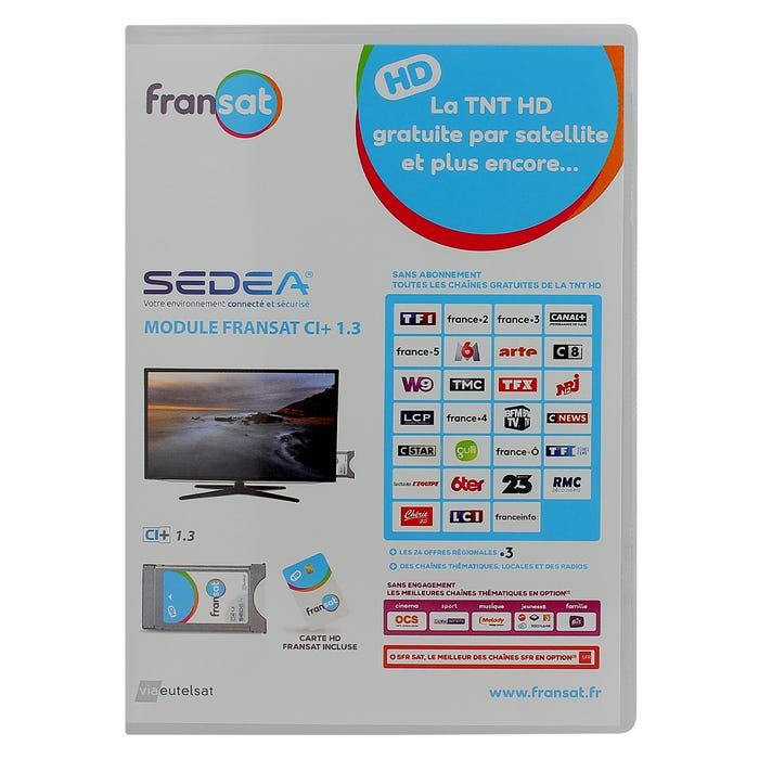 Module + carte FRANSAT pour Téléviseurs HD avec tuner satellite intégré - SEDEA - 617230 1