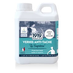 Vernis Bois incolore Satiné 0,5L PV CONTACT ALIMENTAIRE Anti-tache "le Suprême" : Protection Extrême Qualité Professionnelle