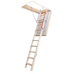 Escalier escamotable isolé - Haut. sous plafond max 2.80 et min 2.53m - Trémie 70x100cm - LTK70100-2 0