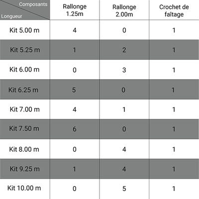 Echelle de couvreur - 12 barreaux - Longueur : 3.00m - DL12 ❘ Bricoman