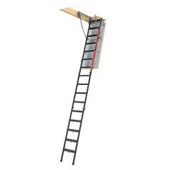 Escalier Escamotable métal - Hauteur sous plafond 3.66m - Trémie 70x144cm - LMP70144-3