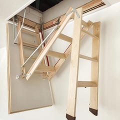 Echelle escamotable bois - Ouverture du plafond de 70 x 140cm - LWL70140-2 3
