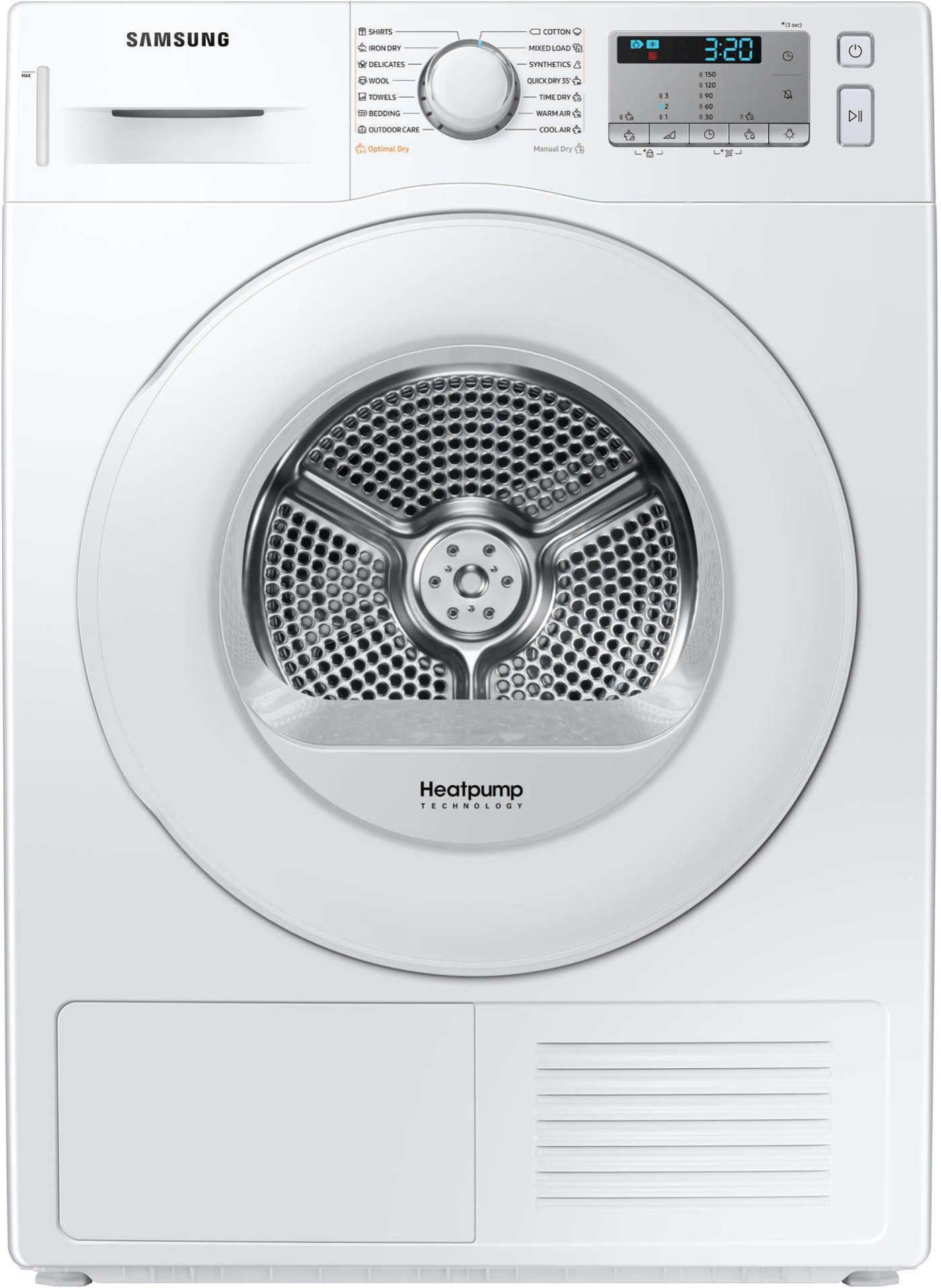 Sèche-linge pompe à chaleur 8kg 115L SAMSUNG 60cm, DV 80 TA 020 TH