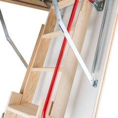 Escalier escamotable bois - Hauteur sous plafond 2.80m - Trémie 60x120cm - LDK60120/280 4