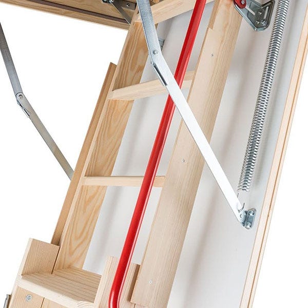 Escalier escamotable bois - Hauteur sous plafond 2.80m - Trémie 70x140cm - LDK70140/280 4