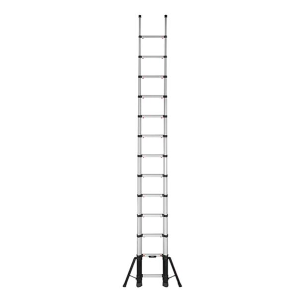 Echelle télescopique 4.10m avec stabilisateurs - Marches largeur 80mm - TEL-70241STABML