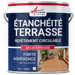 Résine Etanchéité Terrasse Circulable - Peinture / Résine Colorée - ARCATERRASSE - 2.5 L - Sable - ARCANE INDUSTRIES 0