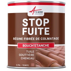 Peinture fibrée de colmatage réparation tuile gouttière - BOUCHETANCHE - 2.5 L - Blanc - ARCANE INDUSTRIES 2