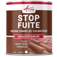 Peinture fibrée de colmatage réparation tuile gouttière - BOUCHETANCHE - 2.5 L - Blanc - ARCANE INDUSTRIES 0