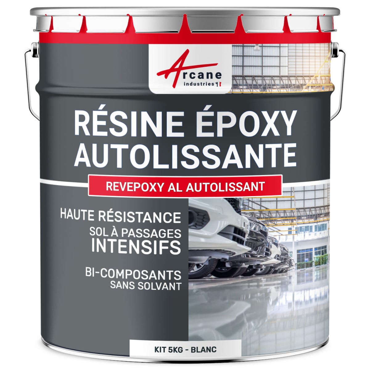Résine epoxy autolissante sols - REVEPOXY AL Blanc - 5 kgARCANE INDUSTRIES 0