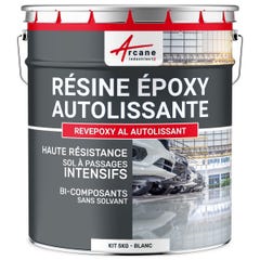 Résine Epoxy Autolissante Sols - Revepoxy Al - Blanc - 5 Kg - Arcane Industries