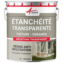 étanchéité Transparente Véranda Tuile Verre Polycarbonate Peinture Résine - - 10 L - Arcane Industries 0