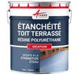 Etancheite Toiture Terrasse Plate - Résine Pu Haute Performance - Arcathan - Ardoise - 15 Kg - Arcane Industries