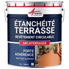 Résine Etanchéité Terrasse Circulable - Peinture / Résine Colorée - ARCATERRASSE - 10 L - Gris - ARCANE INDUSTRIES