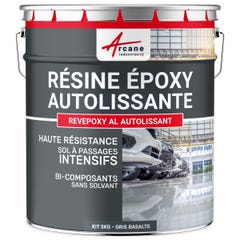 Résine Epoxy Autolissante Sols - Revepoxy Al - Gris Basalte - Ral 7012 - 5 Kg - Arcane Industries
