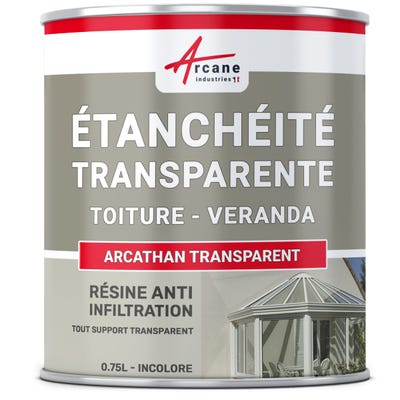 étanchéité Transparente Véranda Tuile Verre Polycarbonate Peinture Résine - - 0.75 L - Arcane Industries 5