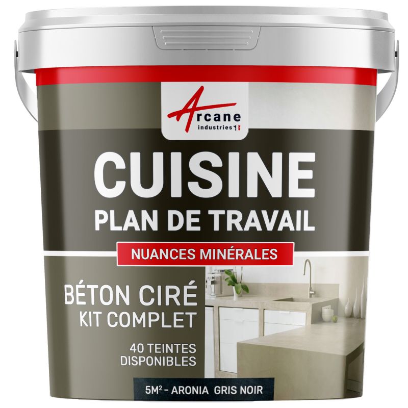 BÉTON CIRÉ - KIT BÉTON CIRÉ CUISINE ET PLAN DE TRAVAIL