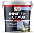 Enduit Fin à La Chaux - Tradiplus - Gênes Gris Foncé - Kit De 15 Kg : Jusqu'à 14 M² - Arcane Industries