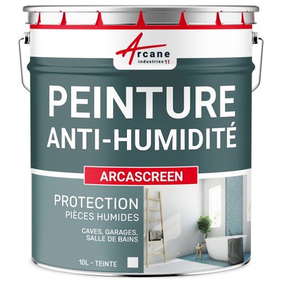 Peinture Anti Humidité Mur Humide Salle De Bain - Arcascreen - - 10 L (jusqu'à 40 M²) - Arcane Industries 0