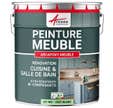 Peinture Meuble Cuisine, Salle de Bain - Résine ARCAPOXY MEUBLE - 1 kg (jusqu'à 12 m² en 2 couches) - RAL 6019 - Vert Blanc