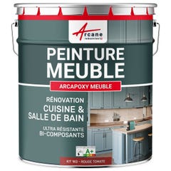 Peinture Meuble Cuisine, Salle de Bain - ARCAPOXY MEUBLE - 1 kg (jusqu'à 12 m² en 2 couches) - Rouge Tomate - RAL 3013 - ARCANE INDUSTRIES 5