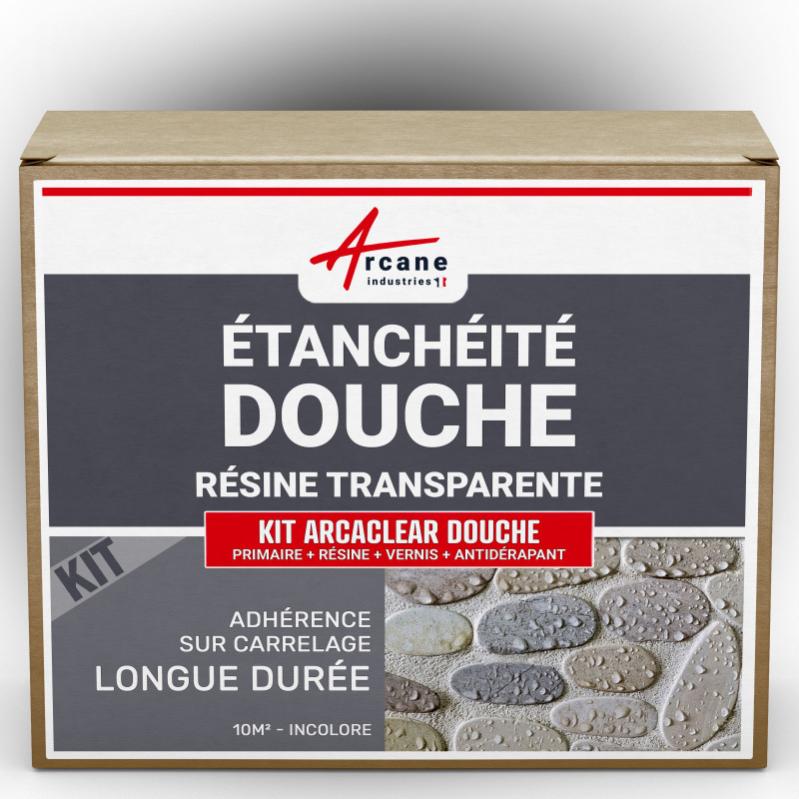 Résine étanchéité Douche - étanchéité Sur Carrelage - Kit Complet Arcaclear - - Kit De 10m² - Arcane Industries