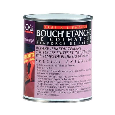 Peinture Fibrée De Colmatage Réparation Tuile Gouttière - Bouchetanche - Blanc - 0.75l - Arcane Industries