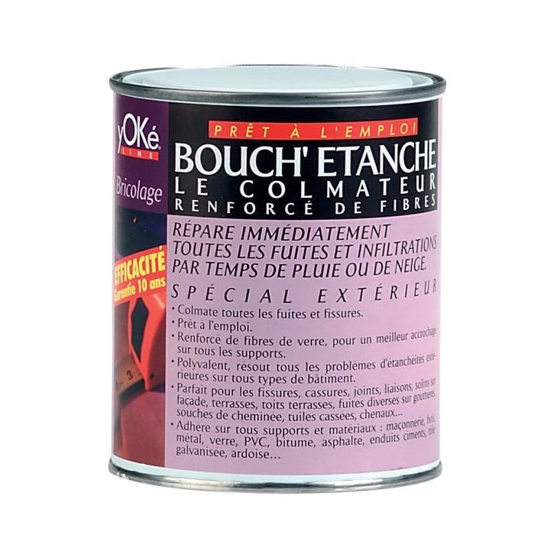 Peinture fibrée de colmatage réparation tuile gouttière - BOUCHETANCHE - 0.75 L - Blanc - ARCANE INDUSTRIES 3