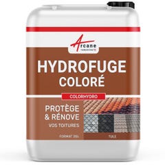 Hydrofuge Coloré Tuile et Toiture - COLORHYDRO - 20 L (jusqu à 80m²) - Tuile - RAL 8004 - ARCANE INDUSTRIES 0