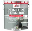 PEINTURE BAIGNOIRE LAVABO - Résine Époxy Rénovation baignoire, lavabo - 1 kg (jusqu'à 3 m² en 2 couches) - RAL 9003 - Blanc