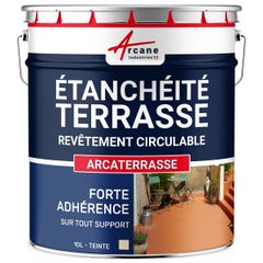 Résine Etanchéité Terrasse Circulable - Peinture / Résine Colorée - ARCATERRASSE - 10 L - Sable - ARCANE INDUSTRIES