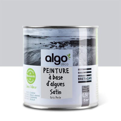Peinture saine Algo - Gris perle - Satin - 0,5L