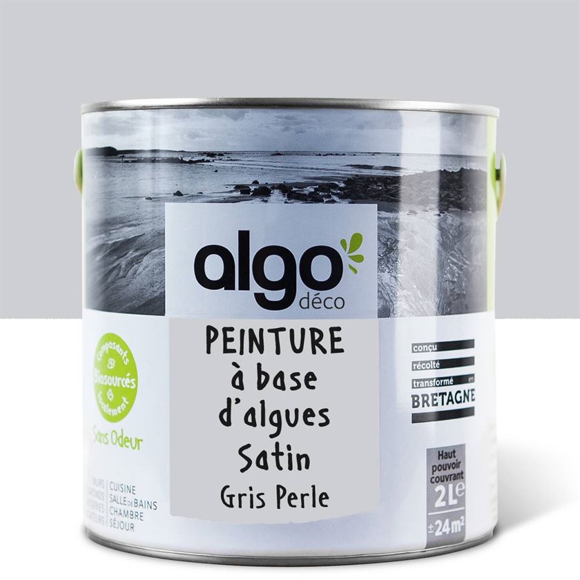 Peinture saine Algo - Gris perle - Satin - 2L