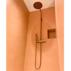 Luisa colonne de douche mécanique cuivre brossé 5