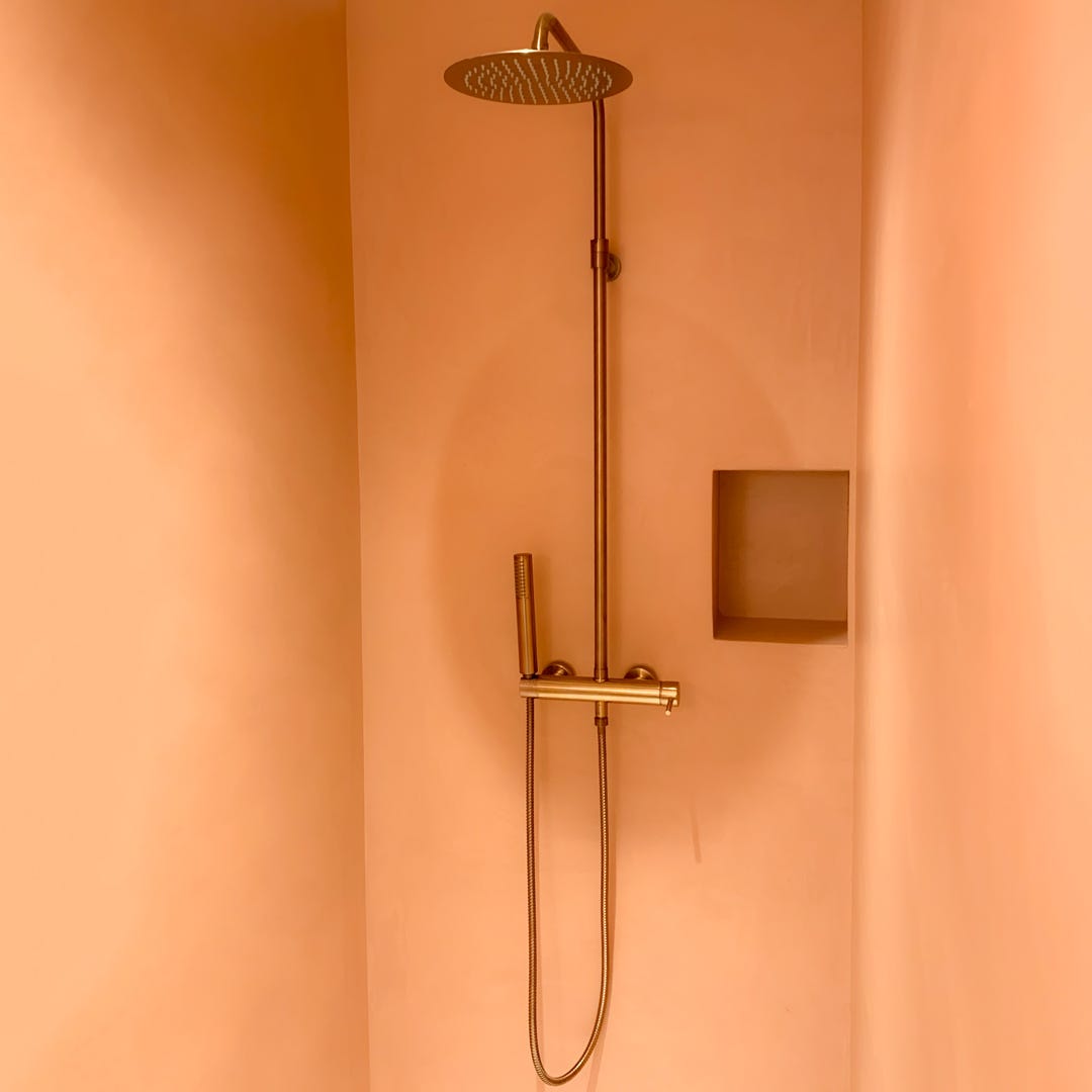 Luisa colonne de douche mécanique cuivre brossé 3