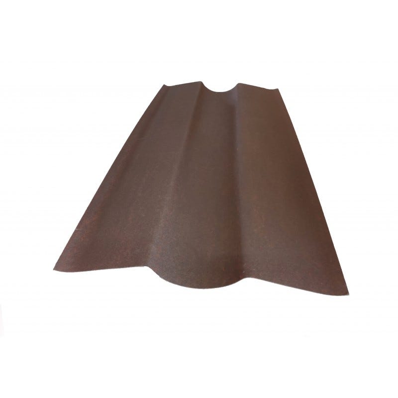 Faîtière bitumée pour toiture ondulée L 1 m / l 44 cm Noir, E : 0.1cm, l : 44 cm, L : 1 m 1