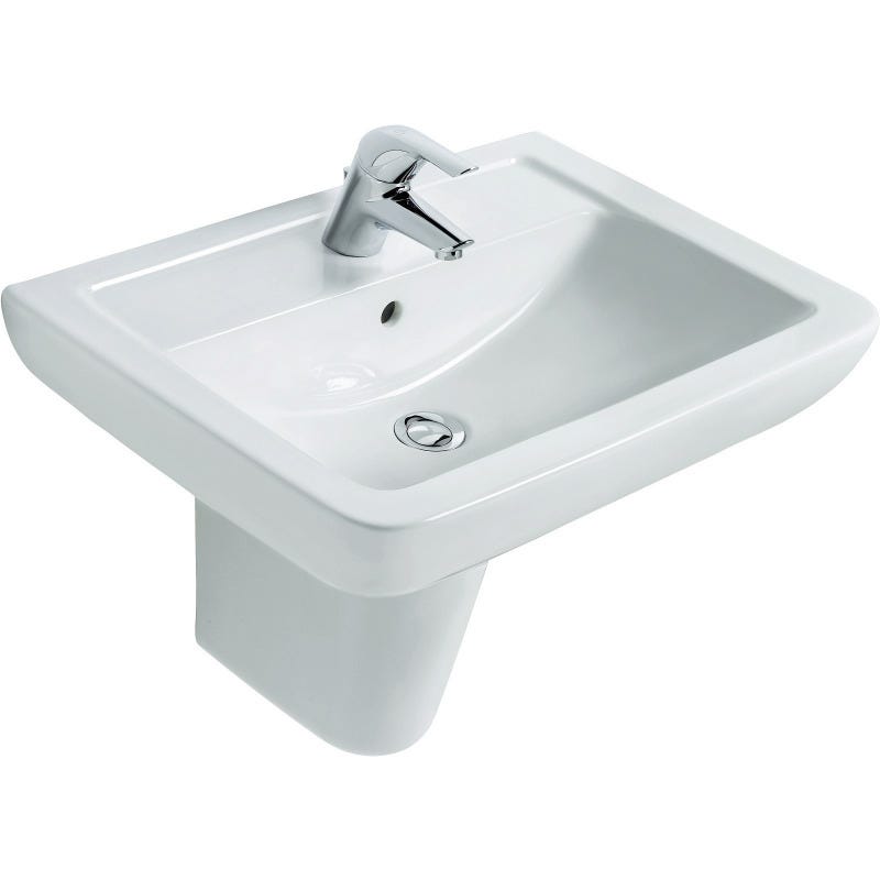 Ideal Standard Eurovit lavabo 600x460x190 mm, un trou pour mitigeur, blanc (V302701) 2