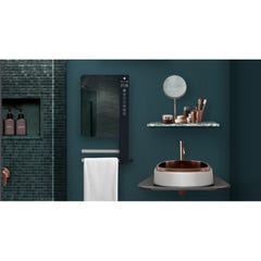 Sèche-serviette électrique soufflant 1800W TELIA avec miroir et barres - ATLANTIC - 720111 2