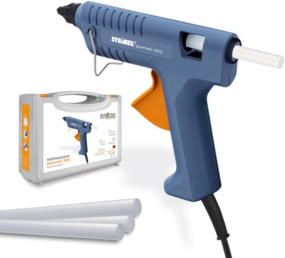 STEINEL Pistolet à colle Gluematic 3002 Mallette + 8 bâtons de colle