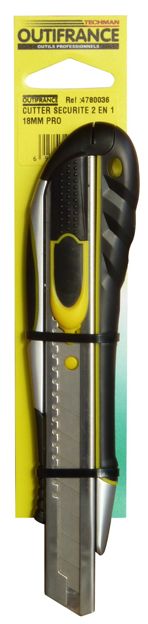 Cutter 18 Mm Sécurité 2 En 1