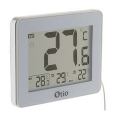 Thermomètre intérieur / Extérieur filaire Blanc - Otio 0