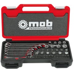 MOB - Coffret de clés mixtes à cliquet et douilles 44Pièces 1