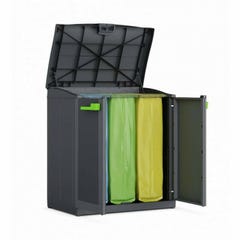 Armoire de recyclage Moby Compact Recycling System Gris graphite Keter 5