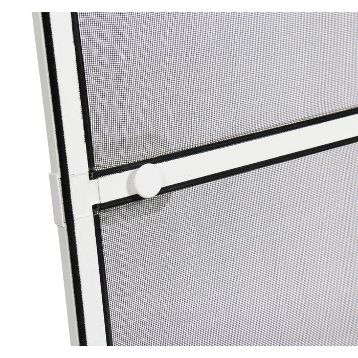 Moustiquaire porte battante Aluminium - L 215 x H 100 cm - Blanc 3