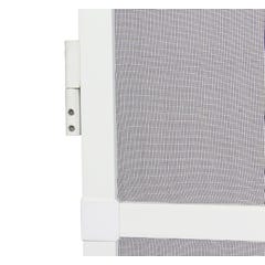 Moustiquaire porte battante Aluminium - L 215 x H 100 cm - Blanc 1