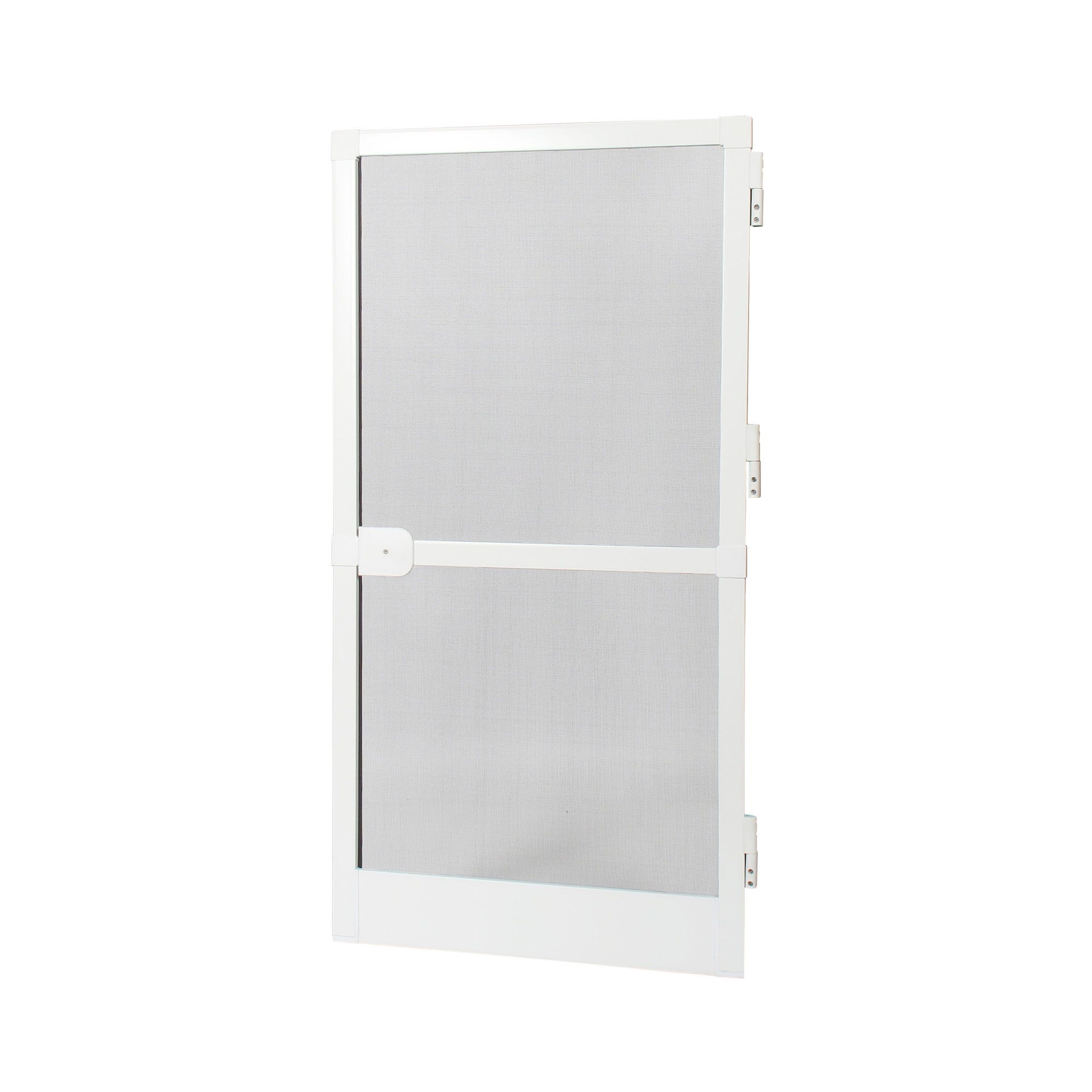Moustiquaire porte battante Aluminium - L 215 x H 100 cm - Blanc 0