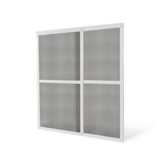 Moustiquaire coulissante baie vitrée - L160 x H240cm - Blanc 1