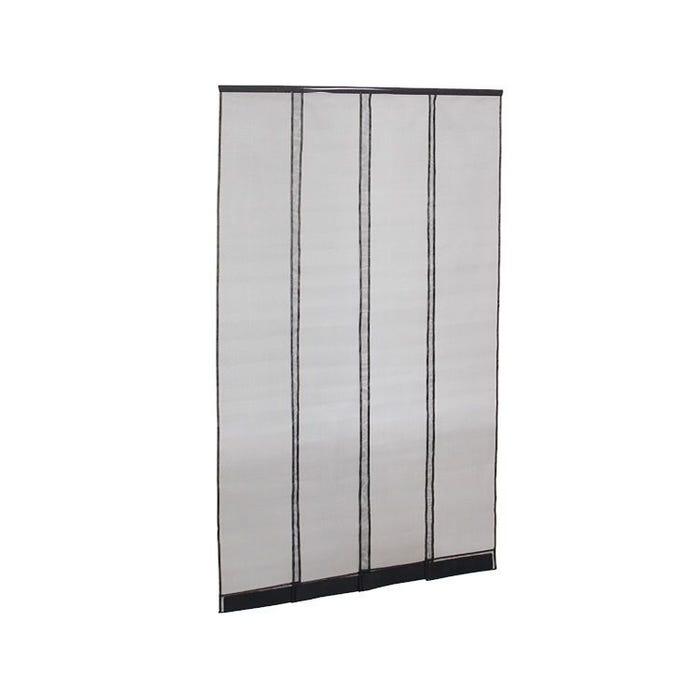 Moustiquaire rideau porte Passages Intensifs - L 100 x H 230 cm Noir 0